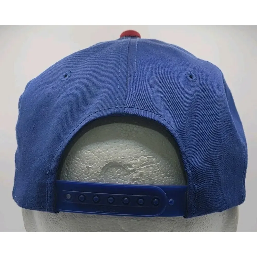 Vintage Genuine Chicago Cubs Baseball Snapback Hat Cap MLB Blue Signatures Brand